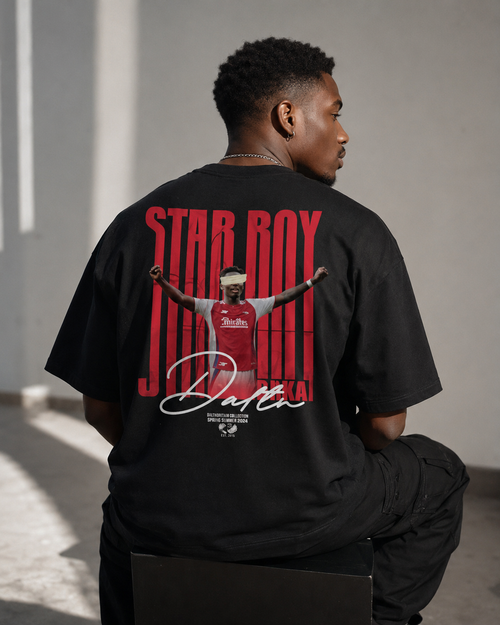 Black Oversized Saka Tee